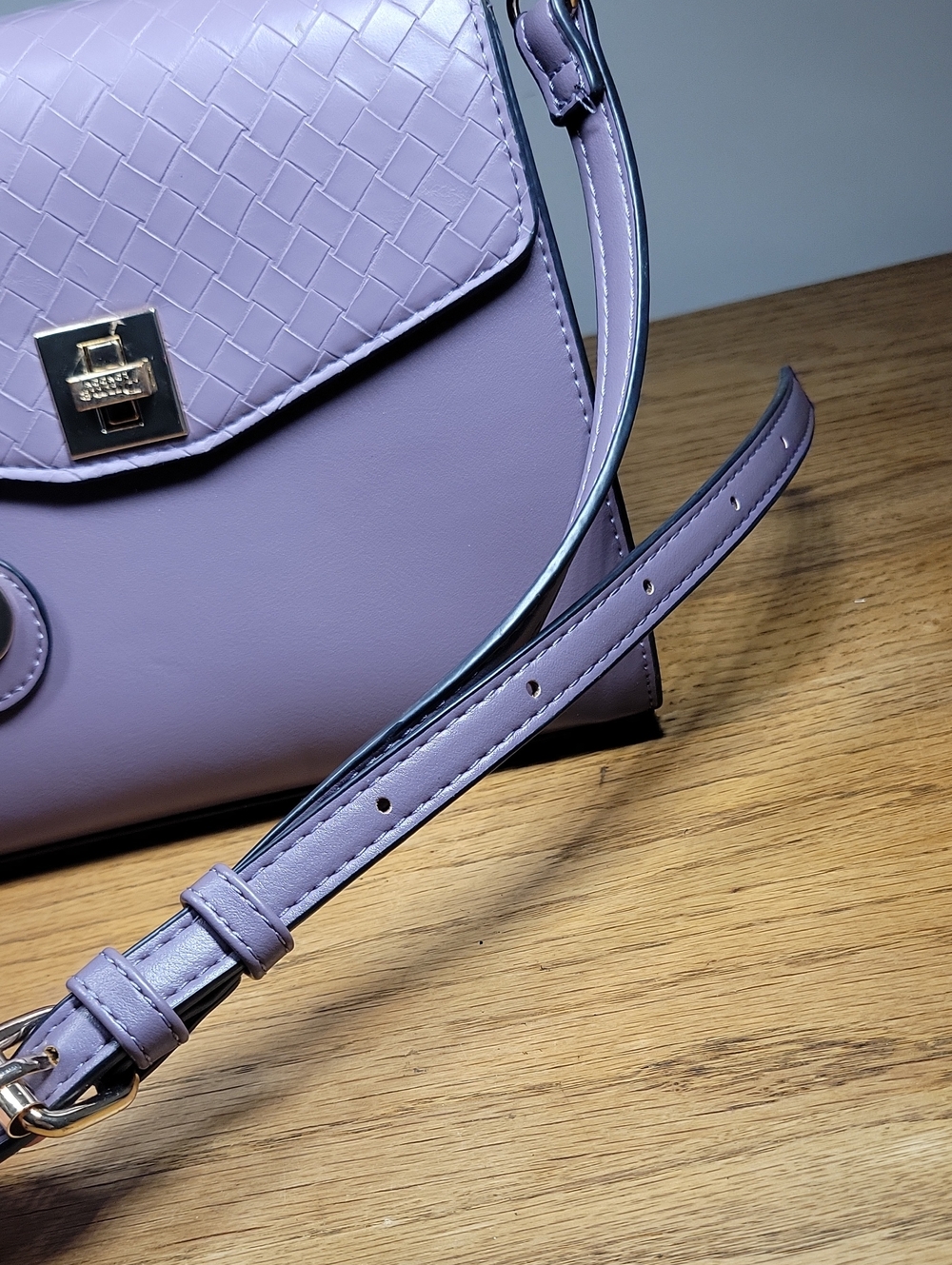 Dune London Purple Top Handle Bag w/ Adjustable Shoulder Strap Interior Pocket - Picture 6 of 12